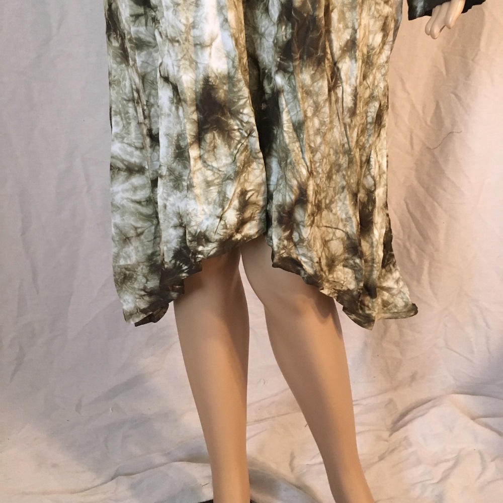 NIB Sage Tie-Dye Long-Sleeve Sidetail-Hem Tunic 2X - Picture 6 of 6